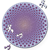 CURIOSI Oboustranné dřevěné puzzle Double: Body 88 dílků