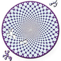 CURIOSI Oboustranné dřevěné puzzle Double: Body 88 dílků