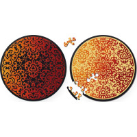 CURIOSI Oboustranné dřevěné puzzle Double: Oheň 88 dílků