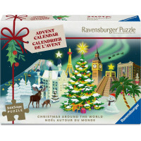 RAVENSBURGER Puzzle Adventní kalendář: Vánoce po celém světě 24x54 dílků