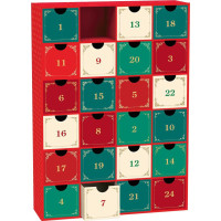 EUROGRAPHICS Puzzle Adventní kalendář: Fine Art Vánoce 24x50 dílků