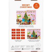 GALISON Puzzle Adventní kalendář Kočičí Vánoce 12x42 dílků