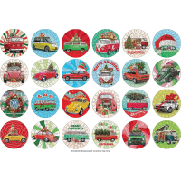 EUROGRAPHICS Puzzle Adventní kalendář: Volkswagen 24x50 dílků