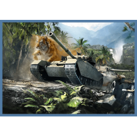 TREFL Puzzle World of Tanks: Velká bitva tanků 4x250 dílků