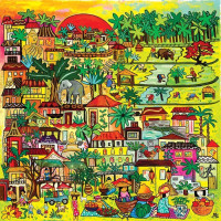 MAGNOLIA Puzzle Život v Asii 1023 dílků