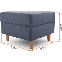 Taburet STYLE, tmavě zelený