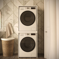 Skříň na pračku a sušičku - bílá