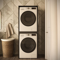 Skříň na pračku a sušičku - černá