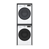 Skříň na pračku a sušičku - černá