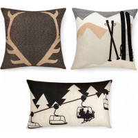 Vánoční sada VELVET INVERNO - 3x povlak na polštář