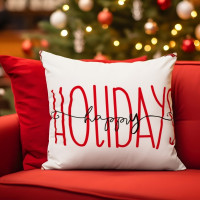 Vánoční sada COZY & NATALE - deka 150x200 cm + polštář Happy Holidays