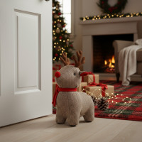 Zarážka do dveří JELEN - 24x20 cm - béžový