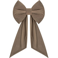 Ozdobná mašle DECO Velvet Glam Bow 50x40+50 cm - béžová