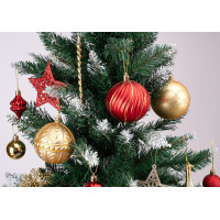 Sada vánočních ozdob na stromeček MARIEN - 70 kusů - červené/zlaté