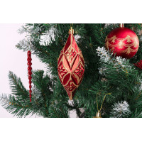 Sada vánočních ozdob na stromeček MARIEN - 70 kusů - červené/zlaté