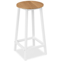 Barová židle FLINT Modern oak - dub/bílá