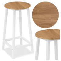 Barová židle FLINT Modern oak - dub/bílá