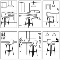 Barová židle FLINT Rustic - bílá/stařený dub