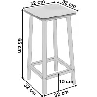 Barová židle KENT Modern oak - dub/bílá