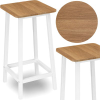 Barová židle KENT Modern oak - dub/bílá