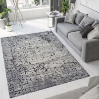 Kusový koberec MAGNE - linie - šedý