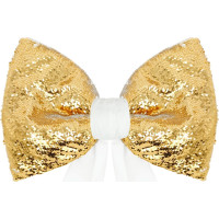 Ozdobná mašle Deco Glam & Shine 30x47+60 cm - bílá/zlatá