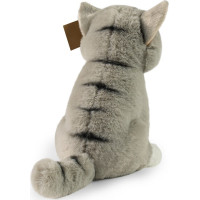 Rappa Plyšová kočka sedící šedá 23 cm SOFT COLLECTION, ECO-FRIENDLY