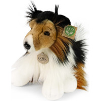 Rappa Plyšový pes kolie dlouhosrstá 28 cm ECO-FRIENDLY