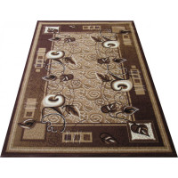 Kusový koberec ALPHA Vine - hnědý