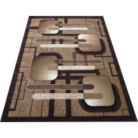 Kusový koberec ALPHA Slide - hnědý