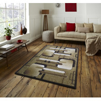 Kusový koberec ALPHA Slide - hnědý