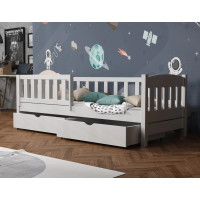 Dětská postel z masivu borovice BEN se šuplíky - 200x90 cm