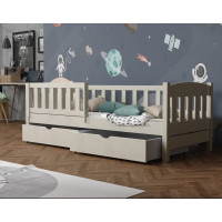 Dětská postel z masivu borovice BEN se šuplíky - 200x90 cm