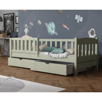 Dětská postel z masivu borovice BEN se šuplíky - 200x90 cm