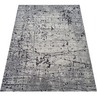 Kusový koberec MAGNE - linie - šedý