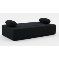 Pěnová pohovka BILL 200 - rozkládací - černá