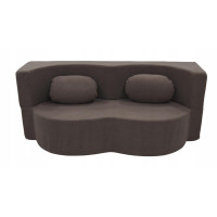 Pěnová pohovka BILL 200 - rozkládací - hnědá