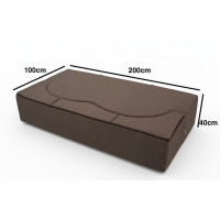 Pěnová pohovka BILL 200 - rozkládací - hnědá