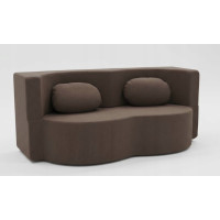 Pěnová pohovka BILL 200 - rozkládací - hnědá