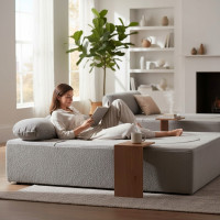 Pěnová pohovka BILL 200 - rozkládací - šedá