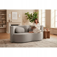 Pěnová pohovka BILL 200 - rozkládací - šedá