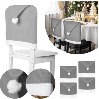 Potah na židli SANTA 65x50 cm - šedý