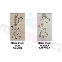 Dětská postel s výřezem růžová KOČIČKA 140x70 cm, dub sonoma + 2x krátká zábrana, šuplík, matrace