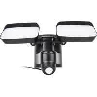 Solight LED solární osvětlení se senzorem, 9W, 850lm, 4000K, Li-Ion, černá