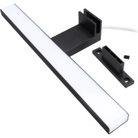 Solight LED koupelnové osvětlení nad zrcadlo 3v1, 7W, 455lm, 4000K, IP44, 40cm, černá