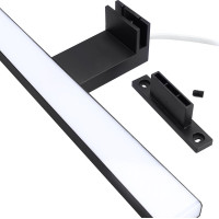 Solight LED koupelnové osvětlení nad zrcadlo 3v1, 12W, 780lm, 4000K, IP44, 60cm, černá