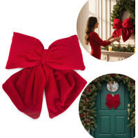 Dekorační mašle Rich Red Bow 29x33 cm - červená