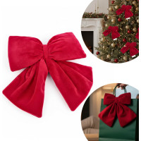 Dekorační mašle Rich Red Bow 14x12,5 cm - červená