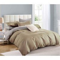 Ložní povlečení z mikrovlákna NATURAL TAUPE - 160x200 cm - šedé/béžové