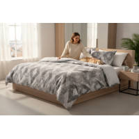 Ložní povlečení z mikrovlákna SATIN LOFT - 160x200 cm - šedé